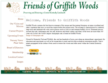 Tablet Screenshot of friendsofgriffithwoods.org